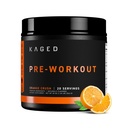 Kaged Original Pre Workout Pulver • 124; Orange Crush • 124; Pre-Workout med Creatin, Beta Alanine, L- Citrullin, BCAAs • 124; 274 mg Organic Coffein • 124; Pre-Supplements for Men & Women • 124; 20 Servering