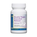 Dr. Whitaker Restainful Night Extended Release Melatonin Sleep Aid Hjælper dig med at falde i søvn og bo i søvn længere med Dual- Layer, Extended Release Technology, 30 tabletter (30-dages forsyning)