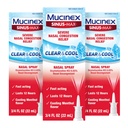 Mucinex Sinus- Max Nasal Spray Decongestant, 12 timers Over- The- Counter Medication Næse Spray til Sinus Relief, Nasal Decongestants til voksne, Cooling Menthol, 0,75 Fl Oz (pakke med 3)