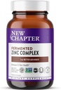 New Chapter Zinc Supplement, Fermented Zinc Complex, ONE Daily for Immune Support + Skin Health, Mineral-Balancing Formula Rich in Copper, Easy to Swallow & Digest, 30 Count (1 Month Supply)