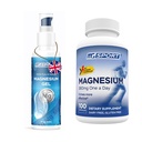 Høj Absorption Magnesiumtillæg (100 Tæl) og Gel for ben kramper og Sore Muskler