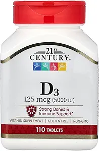 21st Century D 5000 IE Tablets, 110 Count