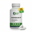 Healthy Gut Magnesium-HP | Ultra Pure Magnesium Glycinate Capsules with Zero Fillers | 180 mg Magnesium Glycinate | 60 Servings