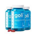 Goli Ashwagandha & D-vitamin Gummy - 180 Greve - Blandet berry, KSM- 66, Vegan, Plant Based, Non- GMO, Gluten- Free & Gelatine Free Relax. Gendan. Unwind, Pack of 3