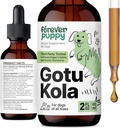 Forever Puppy Gotu Kola Drops til hunde - Centella Asiatica & Gotu Kola Extract for Brain Health Support - Flydende hjerne supplement til hunde af alle racer & størrelser - 2 oz
