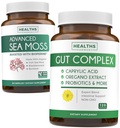Bundle of Gut Complex & Irish Sea Moss - Inner Thrive Combo - Gut Complex med Capstacid & Irish Sea Moss Capsules - Raw Vegan Supplement med BioPerine (non-GMO & økologisk) - 60 Kapsler