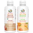 MaryRuth Organics Cordyceps Liposomal (Maple Spice) & C-vitamin (Citrus & Vanilla) - 124; Clean Label Project Verified ® - 124; Vitaminer for Immunitet, Hud, & Samlet Sundhed; Vegan, Non- GMO, Gluten- Free