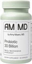 Amy Myers MD Probiotics 30 Billion CFU - Supports Digestive Health, Gut Microbiome & Immune Function - 14 Strains - Dairy-Free, Gluten-Free - 30 Capsules (30 Servings)
