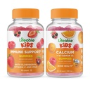Lifeable immunsupport Kids + Calcium med D-vitamin Kids, Gummies Bundle - Great Tasting, Vitamin Supplement, Gluten Free, GMO Free, Chewable Gummy