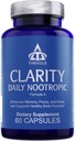 Thrivous Clarity Daily Nootrop - Kognitiv Support & Mood Formel med Bacopa (Synapsa ®), L- Theanine, Rhodiola Rosea, Vitamin B Complex & Zink Picolinate - 60 Veganske kapsler