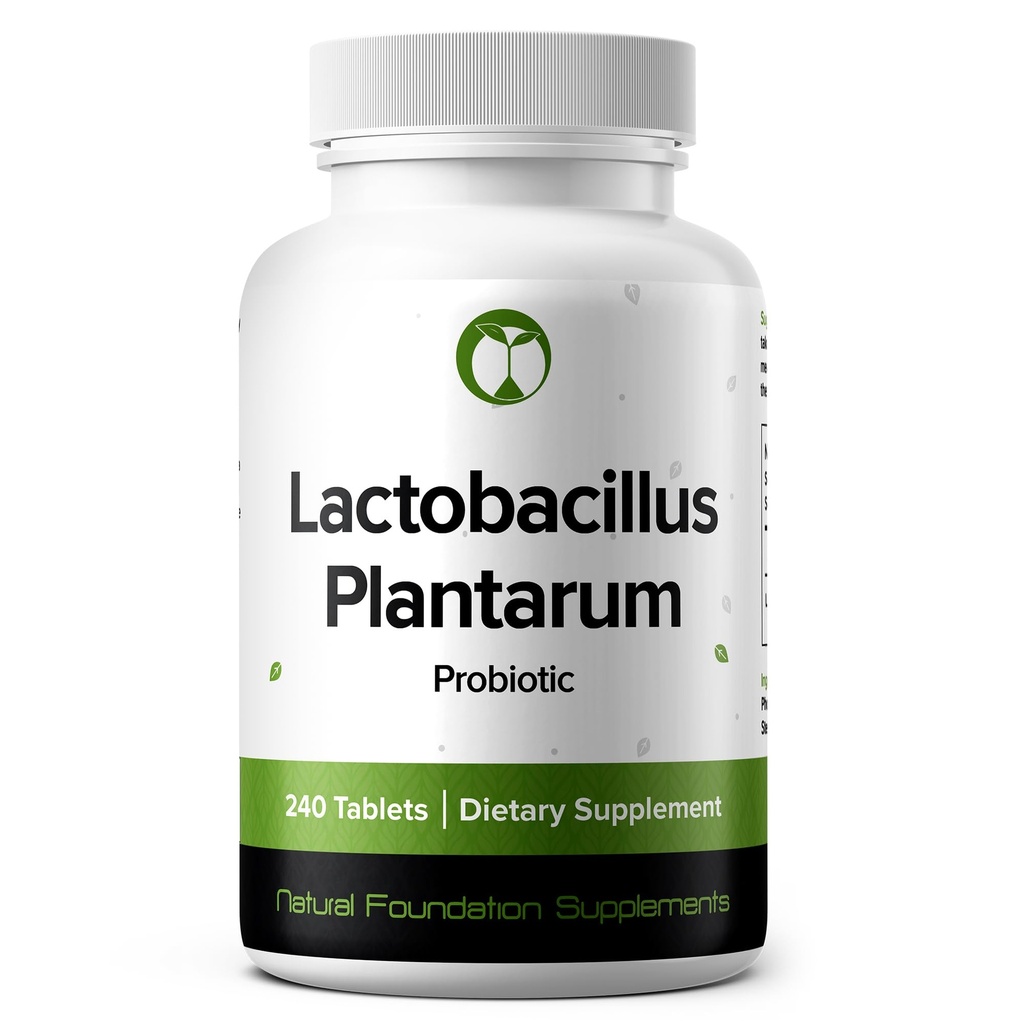Lactobacillus Plantarum Probiotic Supplement 240 Tablets 3 Millioner CFU Probiotika til mænd og kvinder Understøtter Intestinal fordøjelse & Gut Health (240, Lactobacillus Plantarum)