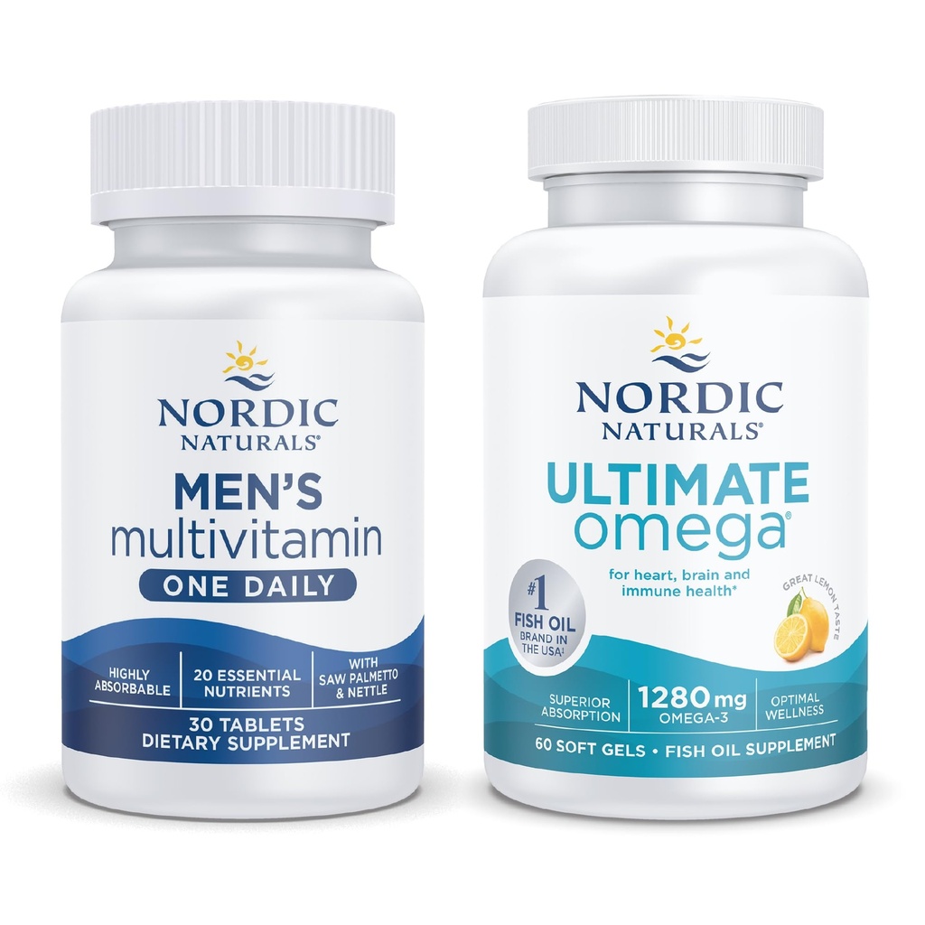 Nordic Naturals Starter Pack - Mænds Multivitamin One Daily, Ultimate Omega