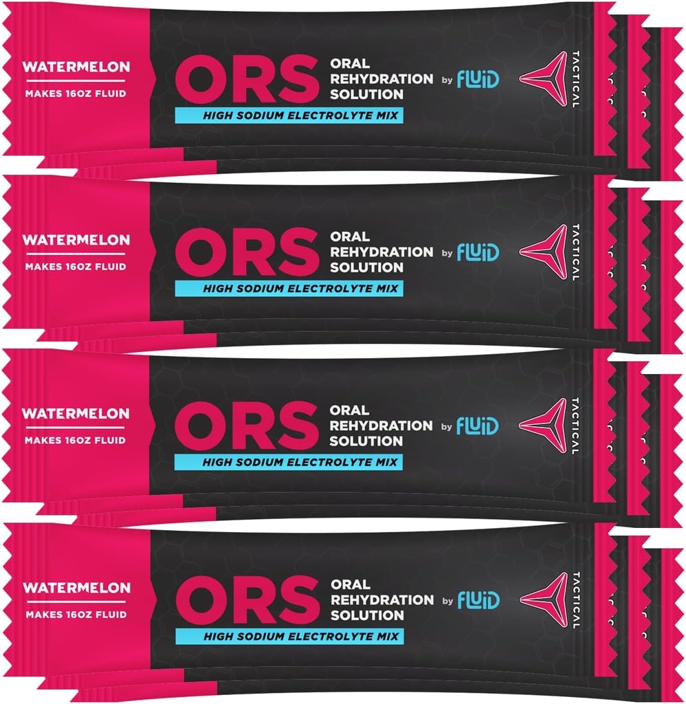 Væske Taktisk - OR (Oral Rehydration Solution), Recover Hurtigere, Extreme Dehydration Electrolytes, 12pack (Watermelon)