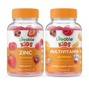 Livbare Zinkbørn + Multivitamin Kids, Gummies Bundle - Great Tasting, Vitamin Supplement, Gluten fri, GMO fri, Chewable Gummy
