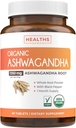 USDA Organic Ashwagandha Supplement - Høj potens Ashwagandha piller lavet med organisk sort peber til forbedret absorption - Vegan non-GMO Lavet i USA & Lab Verified (1 Måneders Tilgang)