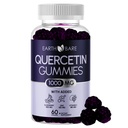 Quercetin Gummies med Elderberry, Zink & C-vitamin - immunsupport - Antioxidant & Sæsonlig Wellness - Vegan, Non- GMO, Natural Berry Flavor - 60 Gummies