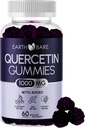 Quercetin Gummies med Elderberry, Zink & C-vitamin - immunsupport - Antioxidant & Sæsonlig Wellness - Vegan, Non- GMO, Natural Berry Flavor - 60 Gummies