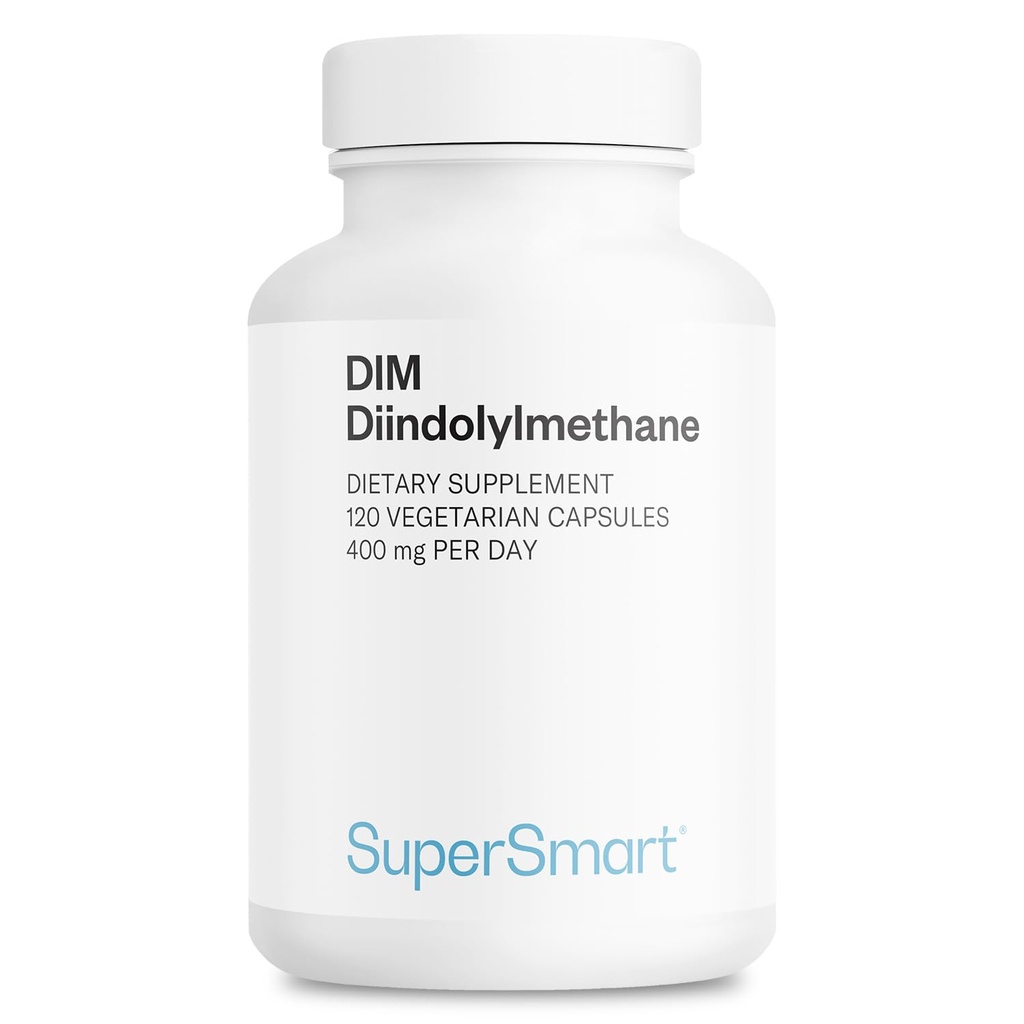 Supersmart - DIM Supplement 400mg per dag (Diindolylmethan) - Natural Balance for Mænd & Kvinder