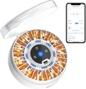 Zoksi Premium 31-Slot Automatic Pill Dispenser with Fingerprint & Key Lock, Smart Medication Organizer with Alarm & Light, Electronic Pill Organizer for Elderly & Forgetfulness
