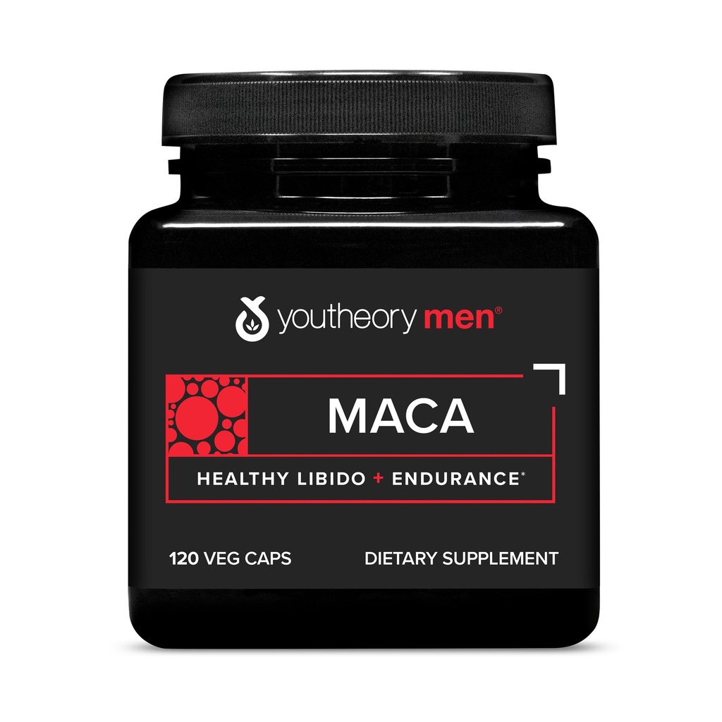 Youtory Men 's Maca - Vegansk Maca Supplement for mænd - Understøtter energi, Stamina & Endurance * - Dairy, Soy & Gluten Free - 120 Vegetabilske kapsler