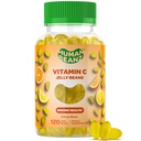 C-vitamin Jelly Bean Gummies for voksne, immunsupportkosttilskud, vegetar, 120 Citrus Blast Jelly Beans, Kosher