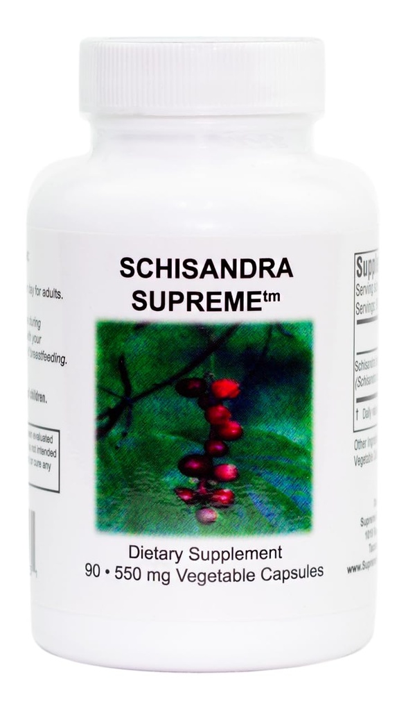 Supreme Nutrition Schisandra Supreme, 90 Pure Schisandra Fruit Vegetariske Kapsler