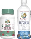 MaryRuth 's Multivitamin Gummies for Women (Cherry & Raspberry) & Flydende Nighttime Multimineral Coconut (32oz) - 124; Clean Label Project Verified ® - 124; Vegansk - 124; Skønhed, Bedtime Routine, & Samlet sundhed
