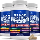 NY AGE Silica Sea Moss, Black Seed Oil, Ashwagandha, Gurkemeje, Bladderwrack, Burdock - med Manuka, Honning Mælkebøtte, ACV Black Pepper Gluten Free