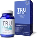 TRU NIAGEN - Patenteret Nicotinamid Riboside NAD + Supplement. NR understøtter cellulær energi Metabolisme & Reparation, Vitality, sund aldring af hjerte, hjerne & muskel - 60 Servere / 120 Kapsler