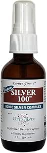 Sølv 100 Ionic Sølv Complex med Opti- Silver Optimeret Levering System til immunforsvar - 100 ppm, 2oz (59.2ml) - Spray