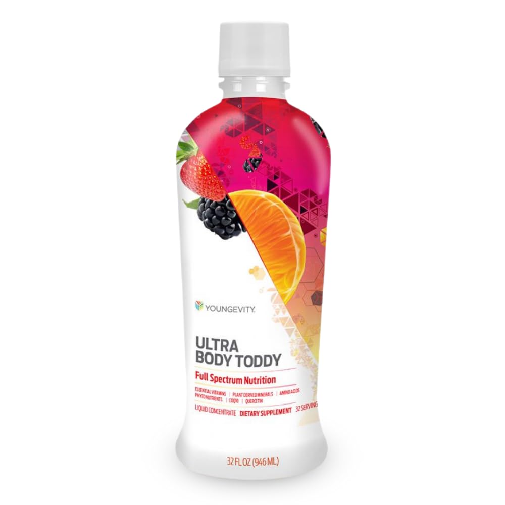 Youngevity Ultra Body Toddy - 100 + Nutrient Mega Multi- Vitamin Mineral supplement til mænd og kvinder - Forbedret absorption - Phytonutrients - Aminosyrer - (32 Fl Oz)