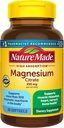 Nature Made Magnesium Citrate 250 mg per portion, Magnesium Kosttilskud til mænd og kvinder, Understøtter muskel, nerve, ben og hjerte, 60 Softgels, 30 dages forsyning