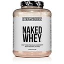 NAKED Strawberry Whey Protein - All Natural Grass Fed Whey Protein Powder + Tørrede Jordbær + kokos Sugar- 5LB Bulk, GMO- Free, Soy Free, Gluten Free. Støtte Muscle Growth & Recovery - 61 Servering