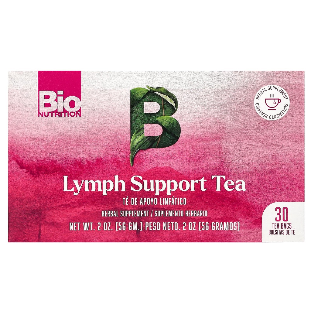 Bio Nutrition Lymph Support Tea, Koffein Free, 30 Tea Tasker, 2 oz (56 g)