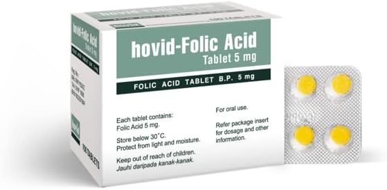 HOVID folinsyre 5Mg 100 tabletter (pakning med 3 æsker med 100 tabletter)