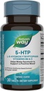 Naturens måde 5-HTP, L-5-Hydroxytryptophan, Hjælper gøre Serotonin til at fremme en positiv Outlook *, Vitamin B6, C-vitamin, Griffonia Bean Extract, 30 tabletter (Packaging May Vary)