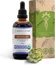 Secrets of the Tribe Artichoke USDA Organic Mezzogiorno 124; Alcohol- Free Extract, High- Potency Herbal Drops Mezzogiorno 124; Lavet af 100% Certified Organic Artichoke (Cynara scolymus) Tørret Leaf 4 oz