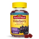 Nature Made Elderberry med C-vitamin og zink, Kosttilskud til immunforsvar, 60 Elderberry Gummies, 30 dages forsyning