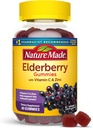 Nature Made Elderberry med C-vitamin og zink, Kosttilskud til immunforsvar, 60 Elderberry Gummies, 30 dages forsyning