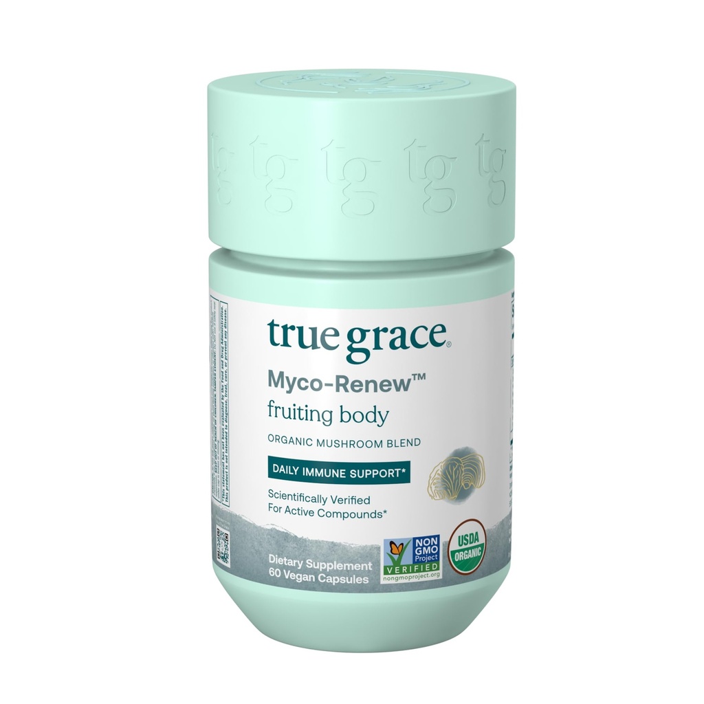 Sand Grace Mushroom Myco- Renew Blend Daglig immunforsvar - 60 Greve Kapsler - Økologisk