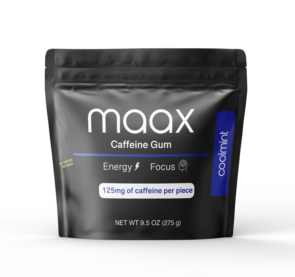 Maax Koffein Energy Gum Memory 124; Focus Gum Memory 124; 125mg koffein per stykke