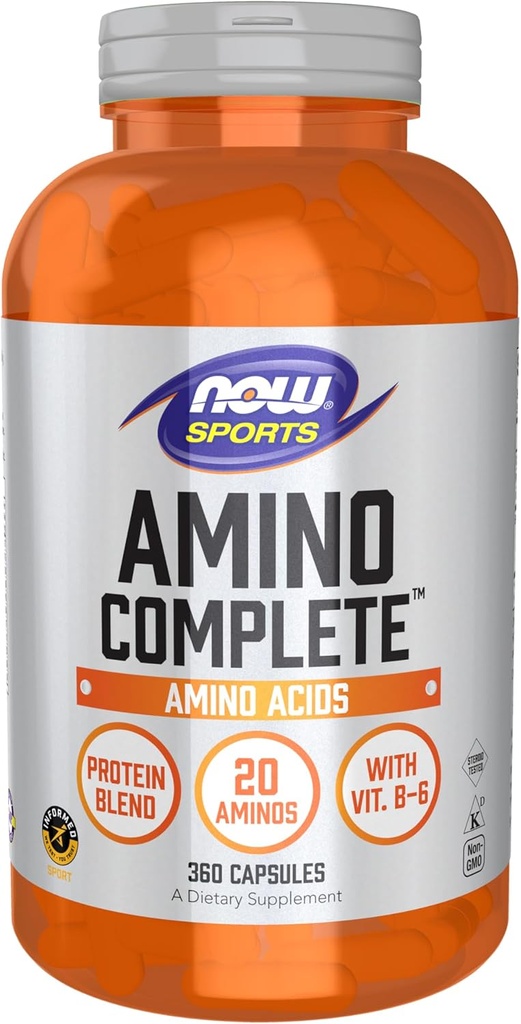 Now Foods Sport, Amino Complete, 360 Veg kapsler