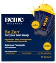 BeMe BeZen Sleep Support Natural without Melatonin - 2X Absorption Than Pills - Sleep aids for voksne med Magnesium, Ashwagandha, Kamille, L-Theanine & GABA - lækker Ananas