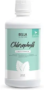 Bella All Natural Liquid Chlorophyll Drops Anti- Aging Dex124; Øget energi Dex124; Hormonal Balance Dex124; Anti- Acne, Mint Flavor 60ml