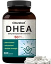 NatureBell DHEA 50mg til mænd og kvinder, 300 kapsler 124; mikroniseret for bedre Absorption 124; Plant- baseret kilde 124; understøtter energi, Metabolisme og sund aldring 124; Non- GMO, Lavet i USA
