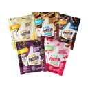 FlavCity Grass Fed Whey Protein Powder - Variety Pack - 25g Protein & 10g Collagen - 5 Single Serve Pakninger - Lavet med Organic Reishi & Cordyceps - Gluten Free & No Tilded Sugars