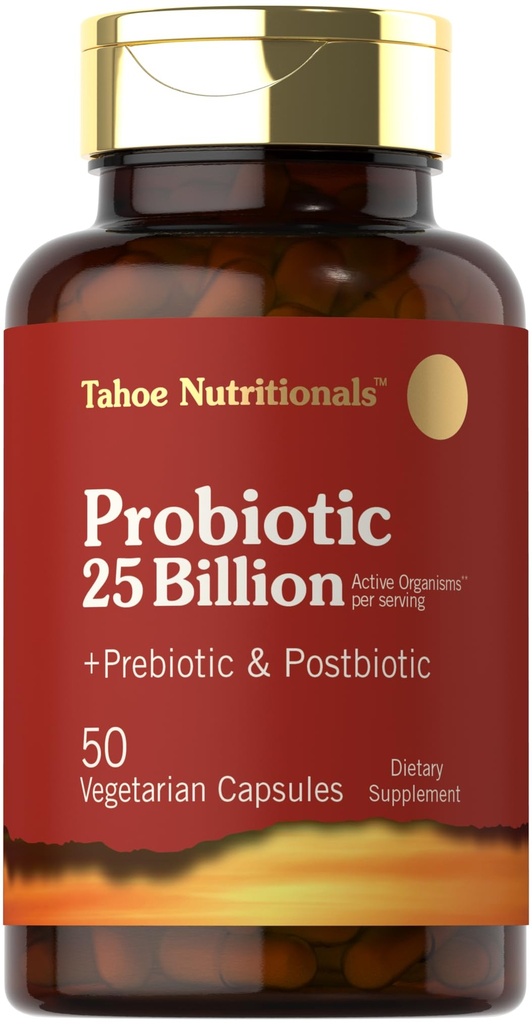 Tahoe Nutritionals Prebiotic, Probiotic & Postbiotic Medical 124; 25 Millioner CFU