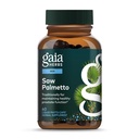 Gaia urter Saw Palmetto - Understøtter sund prostata funktion for mænd - Indeholder Saw Palmetto og Sunflower Seed Lecithin at støtte mænds sundhed - 60 Vegansk flydende Phyto- kapsler (30-dages forsyning)