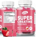 Super Creatin Monohydrate Gummies for mænd og kvinder, Sugar- Free, 30 Servering, 5g Creatin Per Serving, Vegan, Gluten- Free, Bodybuilding Inddrivelse supplement til at øge muskelstørrelse og styrke
