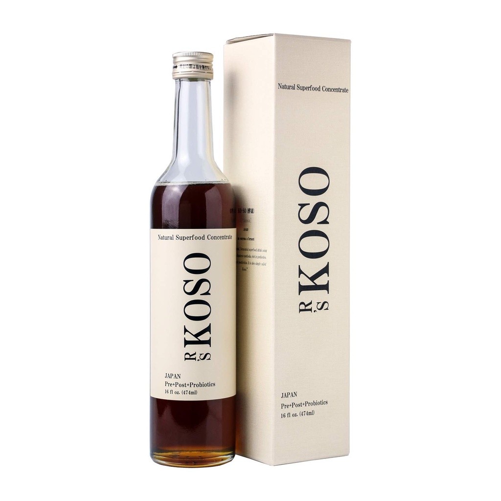 3-Day Cleanse af R 's KOSO - Japansk Enzyme Drink Rich i Probiotika og Prebiotika, fremstillet af 100 + grøntsager? Frugt - Naturlig støtte til bedre fordøjelse og gut sundhed + Detox + Cleanse - 16oz